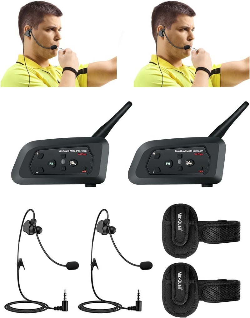 Maxquall 2PCs Armbags for V6 V4 FBIM Full Duplex Football Wireless Headsets Football Referee Communication System(2 Arm Bag) - Image 2